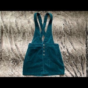Corduroy overall dress